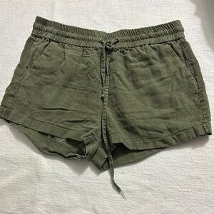 Olive Green Women's Casual Shorts